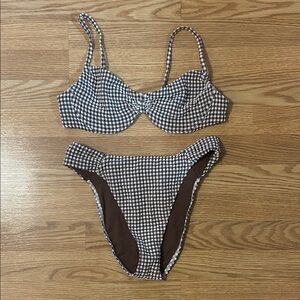 Abercrombie Gingham Two-Piece Bikini Set
